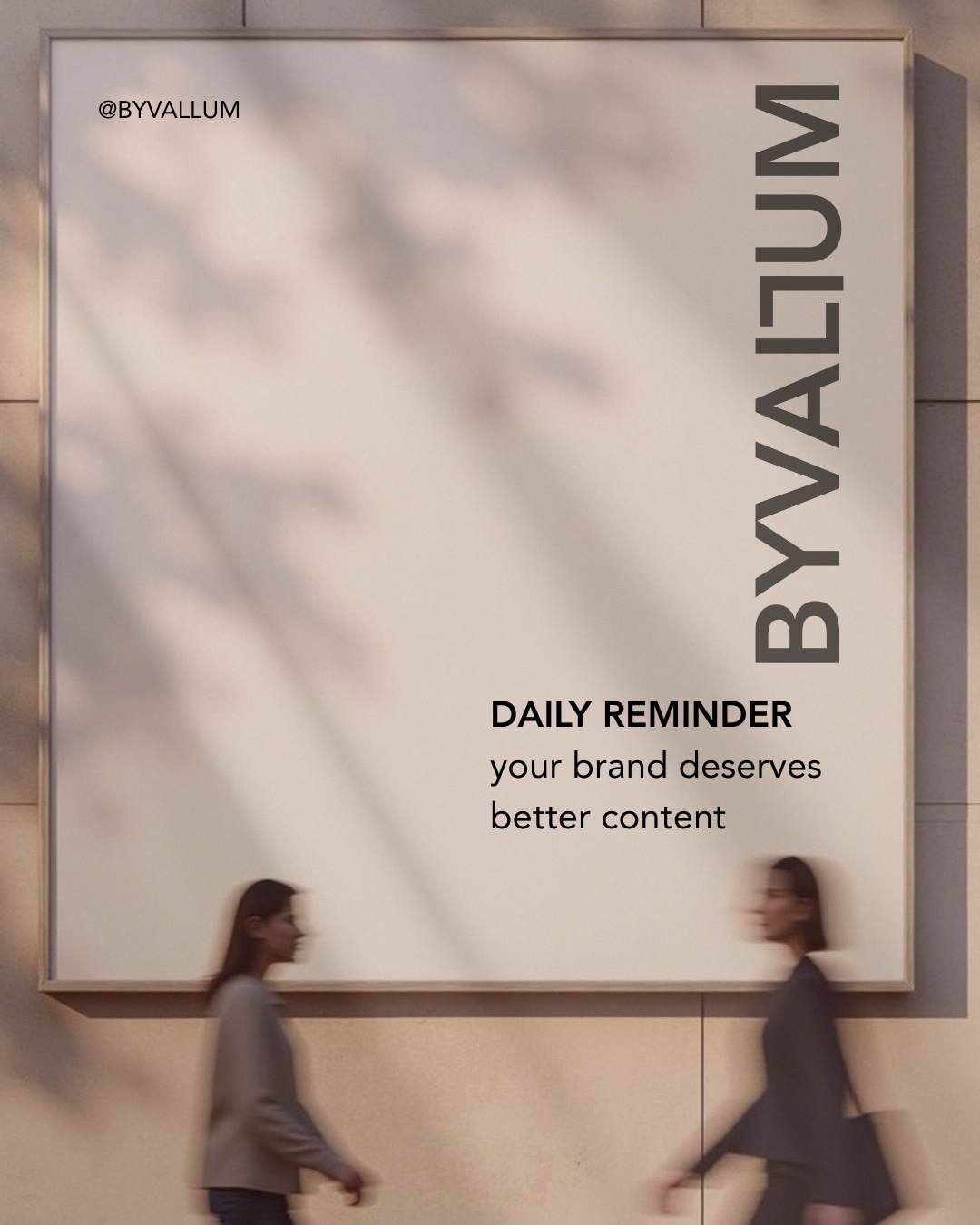 BYVALLUM marketing — kreativni koncept za brand awareness